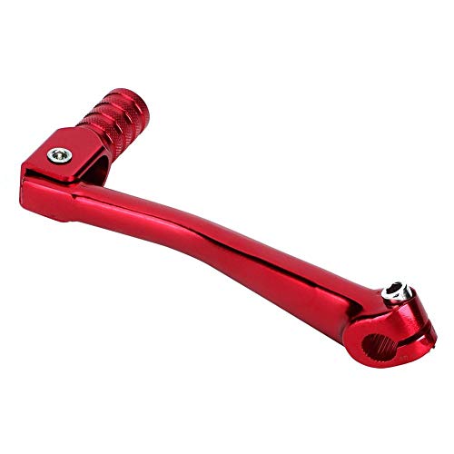 Leva del Cambio per Motocicletta, Universale CNC in Lega di Alluminio Pieghevole Leva del Cambio Accessorio di Modifica Moto 5.9x2.5 Pollici(Rosso)