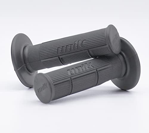 Conjunto de punhos para moto cross, manípulo de borracha, universal, antiderrapante, acessórios de punhos para Moto Enduro - Cinza