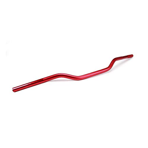 Guidon Moto 22mm, Guidon de Motocyclette Pliable Bas 7/8 Universel pour Pit Dirt Bike ATV Quad Motocross - Rouge