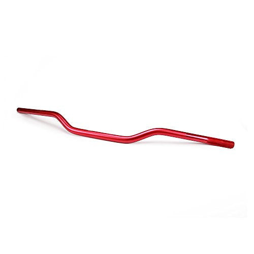 Manubrio Moto 22mm, Manillar de Motocicleta de Pliegue Bajo 7/8 Universaler für Pit Dirt Bike ATV Quad Motocross- Rojo