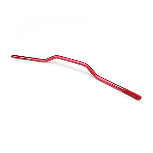 Guidon Moto 22mm, Guidon de Motocyclette Pliable Bas 7/8 Universel pour Pit Dirt Bike ATV Quad Motocross - Rouge