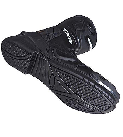 Botas de moto para hombre, deportivas, de piel, estables,protectores reforzados integrados, con protección en los tobillos, ergonómicas, botas moteras, biker, motorista - 42