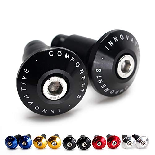 CXEPI Terminals de manillar universal - per manillares de Ø22 mm (exterior) - Contrapesos per moto MTB Bici, negre