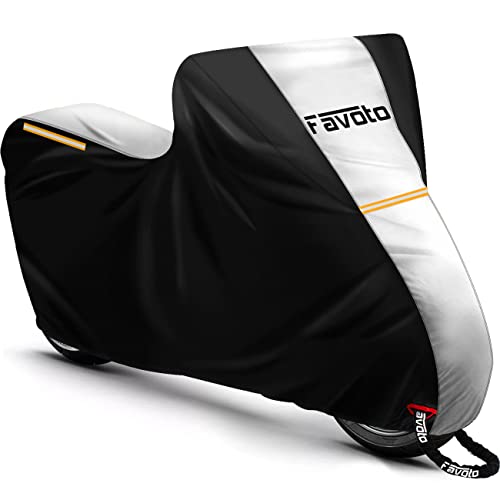 Black and Silver Scooter Cover (245cm) - Favoto