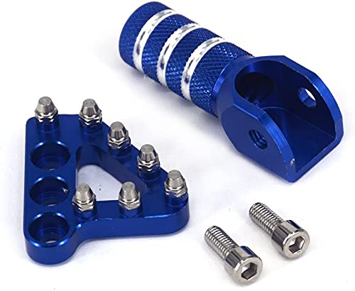 JFGRACING pedal freno moto pedal freno trasero freno trasero por 125-530 SX EXC XCF XC XCW SXF SMR-azul