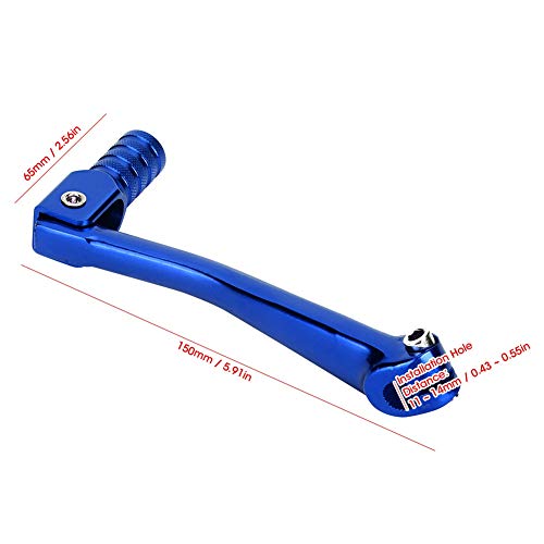 Accessoris de moto Jadeshay Universal de modificació CNC Palanca de canvi de marxes d'aliatge d'alumini 150x65mm (Blau)