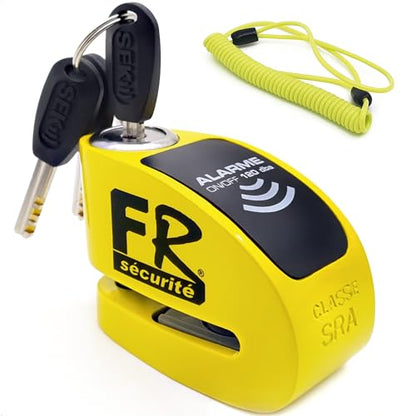 Pinza con doble bloqueo y alarma 120db - FR SECURITE FR410Y