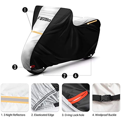 Funda para Scooter Negra y Plateada (245cm) - Favoto