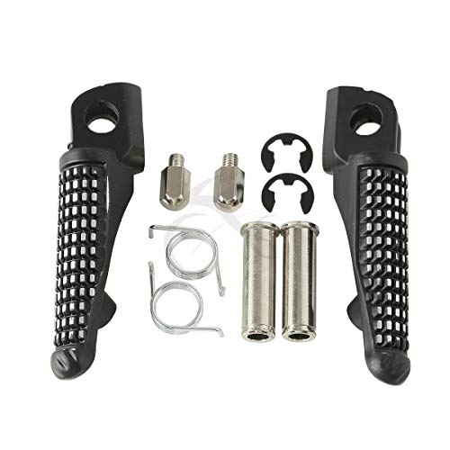 XMT-MOTOR Motorcycle Front Footpegs Footrests Pegs for Feet Pedals footrest for Kawasaki ZX-6R '03-'13 ZX-9R '98-'03 ZX-10R '04-'13 Z750 Z750S Z1000 '07-'13 ER6F NINJA 650R '09-'13