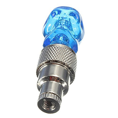 FRGMNT Valve Cap with LED Valve Caps for Bicycle Car Wheel Lamps - Blue