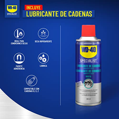 Kit de Manteniment de Cadena de Moto WD-40