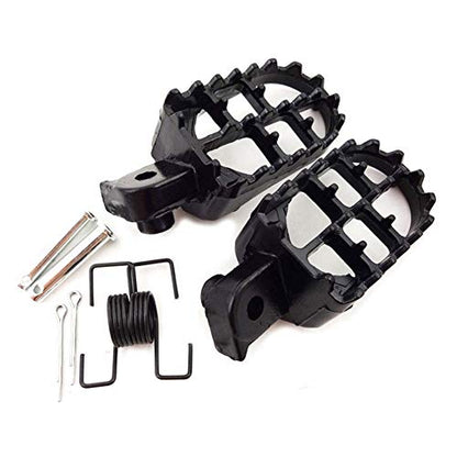 MOVKZACV 2 motorcycle foot pegs, PW50 iron, motorcycle footrests, footpegs with screws, pedals 20 x 50 mm