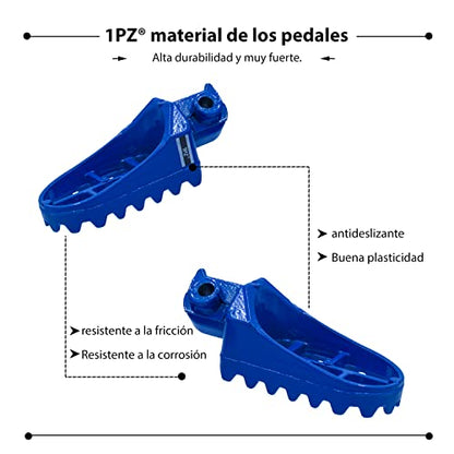 Blue Footrest Footpeg Set