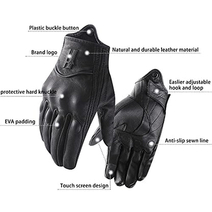 Leather and Touchscreen Gloves Harssidanzar