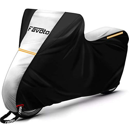 Black and Silver Scooter Cover (245cm) - Favoto