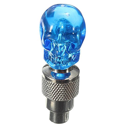 FRGMNT Valve Cap with LED Valve Caps for Bicycle Car Wheel Lamps - Blue