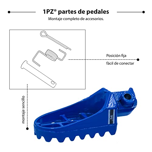 Blue Footrest Footpeg Set