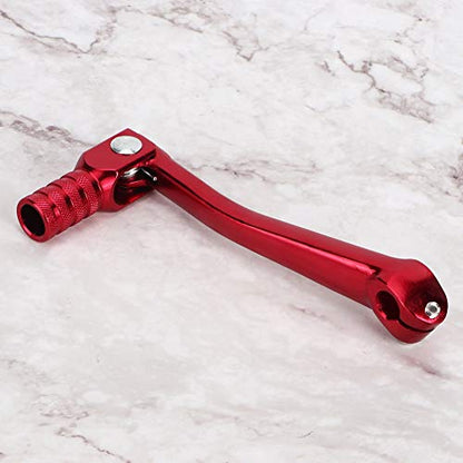 Leva del Cambio per Motocicletta, Universale CNC in Lega di Alluminio Pieghevole Leva del Cambio Accessorio di Modifica Moto 5.9x2.5 Pollici(Rosso)