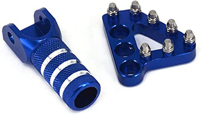 JFGRACING Bremsfußpedal Motorrad Bremsfußpedal hinten hinten Bremsen für 125-530 SX EXC XCF XC XCW SXF SMR-blau