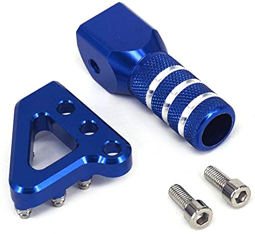 JFGRACING pedal freno moto pedal freno trasero freno trasero por 125-530 SX EXC XCF XC XCW SXF SMR-azul