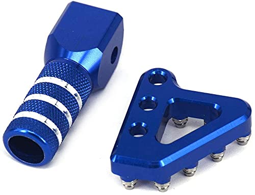 JFGRACING Bremsfußpedal Motorrad Bremsfußpedal hinten hinten Bremsen für 125-530 SX EXC XCF XC XCW SXF SMR-blau