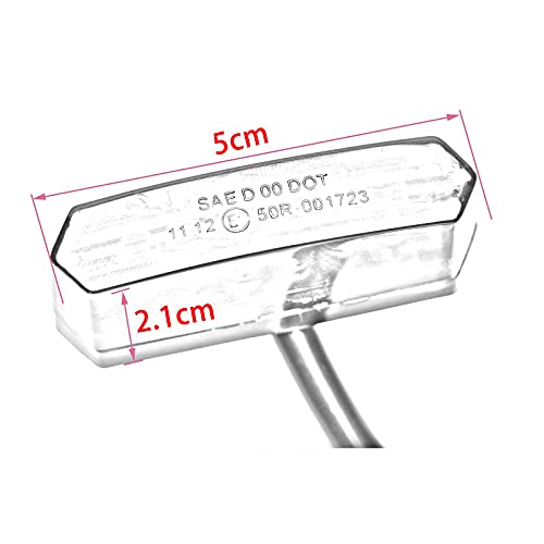 JMTBNO Mini Luce Posteriore per Moto 6 LED Luci Luce di Freno Luce Rossa di Arresto Luce di Targa 12V Universale per motocicletta Scooter Quad bicicletta