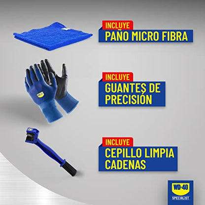 Kit de Manteniment de Cadena de Moto WD-40