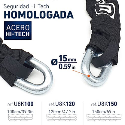 Cadena Antirrobo Alta Seguridad - URBAN U8K120