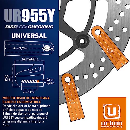 Candado Antirrobo Disco Universal - URBAN UR955Y