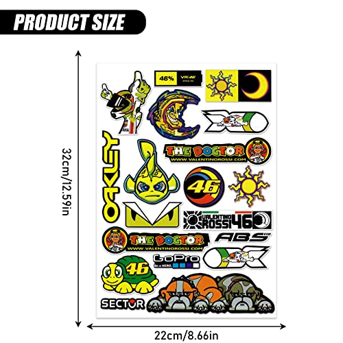 Diyxisk Racing Decal Sticker Adesivos Adesivos de Moto Patrocinadores, Calcomânia Monstro, Adesivos de Motocross, Adesivo Monster Energy, para Motocicletas, Capacetes, Motos de Cross (Elfos)