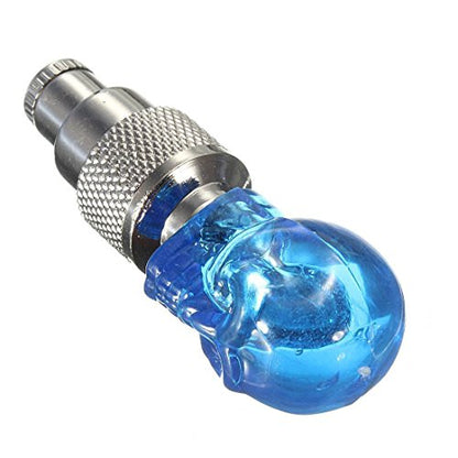 FRGMNT Valve Cap with LED Valve Caps for Bicycle Car Wheel Lamps - Blue