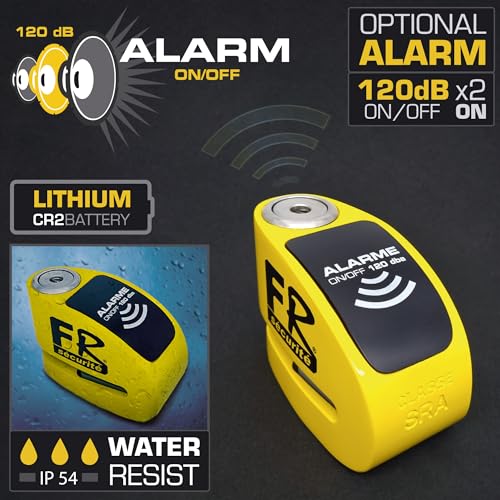 Pinza con doble bloqueo y alarma 120db - FR SECURITE FR410Y