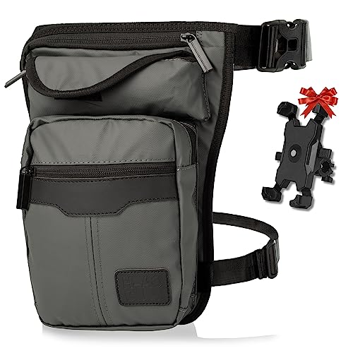 Sac de jambe de moto avec support mobile