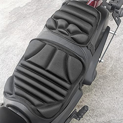 Cojín De Asiento De Motocicleta - Cojín De Gel Cojín De Gel Para Asiento De Motocicleta | Funda De Asiento Amortiguadora 3D Transpirable Para Avanzados, Conductor, Carretera De Montaña, Viaje Largo