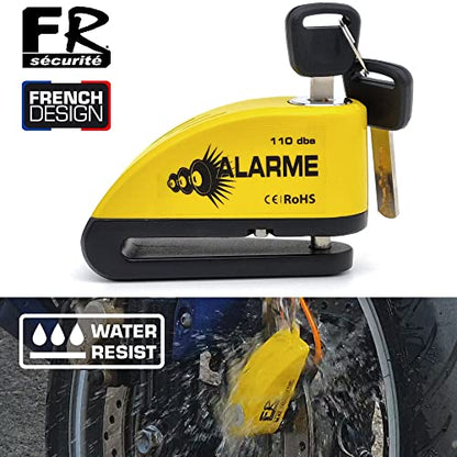 Pinza Moto Disco con Alarma 110db - FR SECURITE