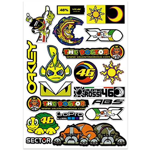 Diyxisk Racing Decal Sticker Adhesius Adhesius Moto Patrocinadors, Calcomania Monstre, Adhesius Motocross, Adhesiu Monster Energy, per Motocicletes, Cascos, Motos de Cross (Elfs)