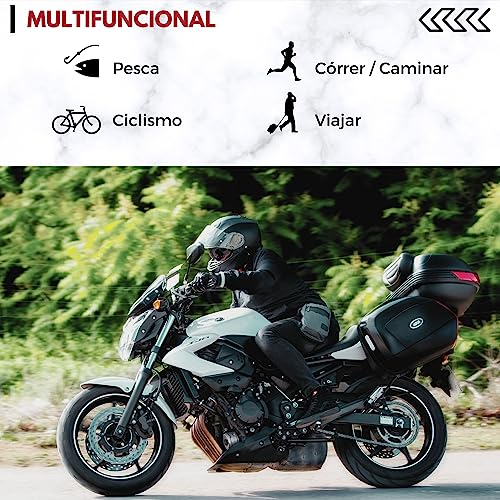 Sac de jambe de moto avec support mobile