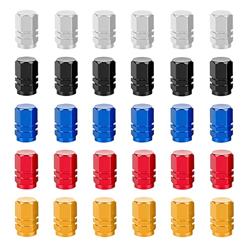 Kit de 30 tapones metálicos de colores