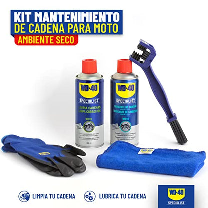 Kit de Manteniment de Cadena de Moto WD-40