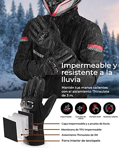 Gants de Moto 2KP pour Hiver ISSYZONE