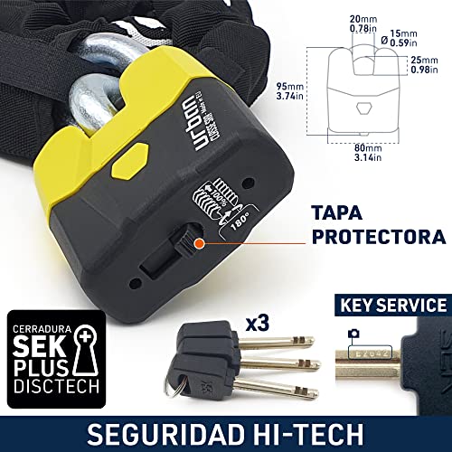 Cadena Antirrobo Alta Seguridad - URBAN U8K120