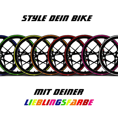 Pegatina del Borde de la llanta 16 Partes Adecuado para 16“ 17” 18” 19” para el Coche y la Motocicleta