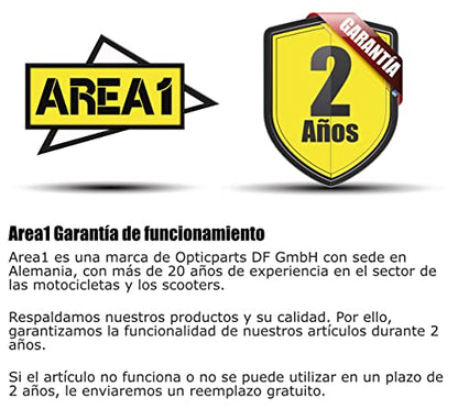 Area1 Empuñaduras Universales para Manillar de Motocicleta, 22+24mm, Punos para Scooter Agarraderas Moto 7/8", Antideslizantes, TC-Line Verde, compatible con BMW KTM Honda Yamaha KSR Aprila Kawasaki