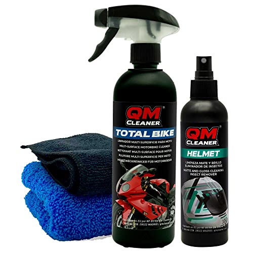 Cleaning pack for Motorcycle and Helmet - QM Cleaner