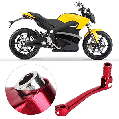 Leva del Cambio per Motocicletta, Universale CNC in Lega di Alluminio Pieghevole Leva del Cambio Accessorio di Modifica Moto 5.9x2.5 Pollici(Rosso)