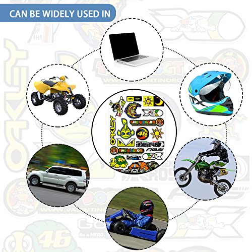 Diyxisk Racing Decal Sticker Adhesius Adhesius Moto Patrocinadors, Calcomania Monstre, Adhesius Motocross, Adhesiu Monster Energy, per Motocicletes, Cascos, Motos de Cross (Elfs)