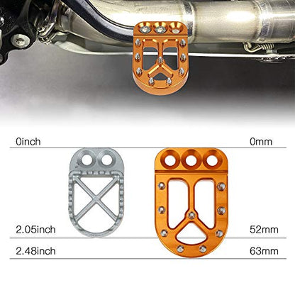 NICECNC Naranja Extensió de Pedals de Freno Compatible amb KTM 390 Adventure 2020 2021 2020,690 SMC R 2019-2022,1050/1090/1190Adventure/R,1290 Super Adventure/R/S/T