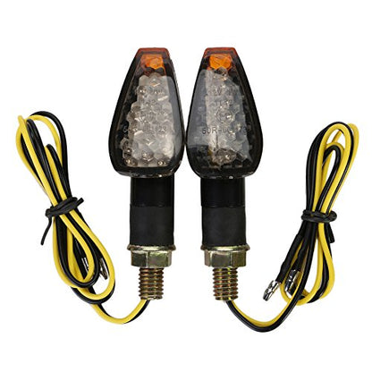 OSAN Intermitentes Moto 2 PC 14 LED Âmbar de Motos Lâmpadas Luzes de Direção Sinais para Yamaha R1 R6 FZ XT WR TW TT-R