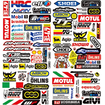 Motorstickers*77 Motocross Stickers Voor Motorfiets Stickers Voor Motorhelmen Zijn Geschikt Voor Motorfietsen, Elektrische Voertuigen