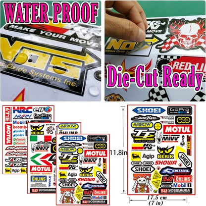 Motorstickers*77 Motocross Stickers Voor Motorfiets Stickers Voor Motorhelmen Zijn Geschikt Voor Motorfietsen, Elektrische Voertuigen